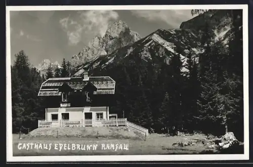 AK Ramsau am Dachstein, Gasthaus Edelbrunn, Bes. Willi Wieser
