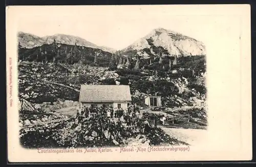 AK St. Ilgen /Stmk., Häusel-Alpe, Touristengasthaus des Anton Karlon