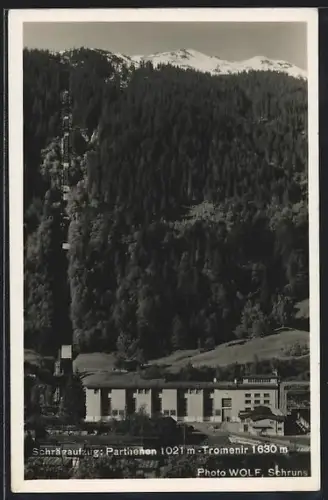 AK Parthenen, Schrägaufzug zum Tromenir