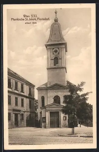 AK Wien, Floridsdorf, XXIII. Internat. Eucharistischer Kongress 1912, Pfarrkirche St. Jakob