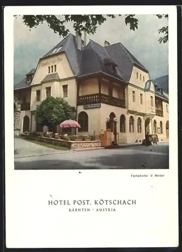 AK Kötschach /Kärnten, Hotel Post