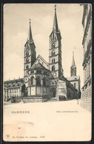 AK Bamberg, Dom, Vorderansicht