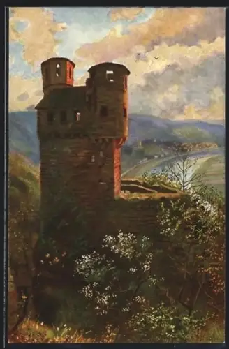 Künstler-AK Neckarsteinach, Das Schwalbennest