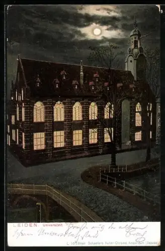 Künstler-AK Leiden, Universiteit