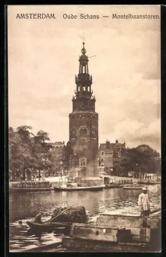 AK Amsterdam, Oude Schans, Montelbaanstoren