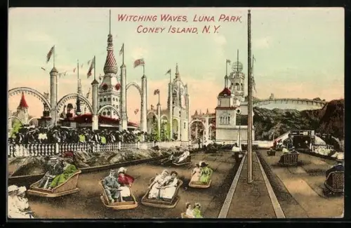 AK Coney Island, N.Y., Witching Waves, Luna Park