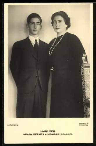 AK Maria von Serbien im Porträt