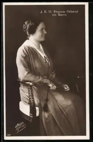 AK Prinzessin Helmtrud von Bayern im Profil