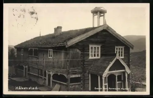 AK Hakenstad, Holzhaus mit Veranda