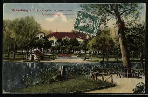 AK Strassburg i. Els., Orangerie, Hauptrestaurant