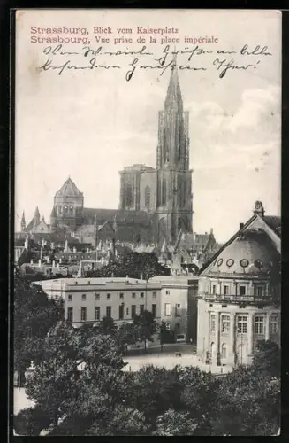 AK Strasbourg, Vue prise de la place impériale