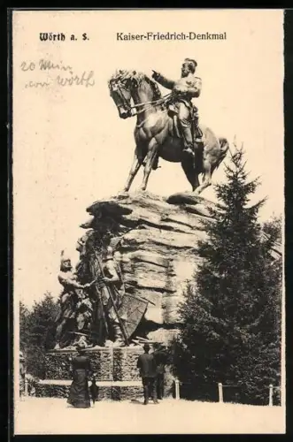 AK Wörth, Kaiser-Friedrich-Denkmal