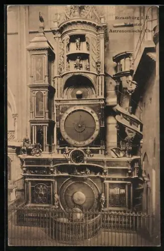AK Strassburg i. E., Münster, Astronomische Uhr