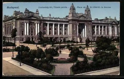 AK Budapest, Szabadság-tér, Tözsde palota