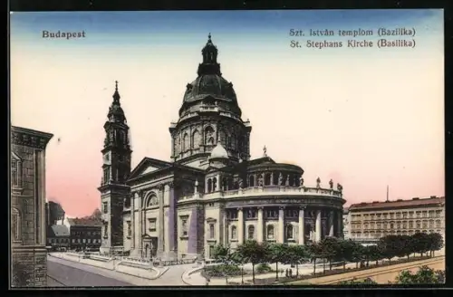 AK Budapest, Szt. István templom, Bazilika, St. Stephan-Kirche, Basilika