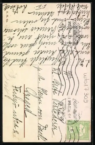 AK Budapest, Mathias-Kirche mit St. Georg-Denkmal