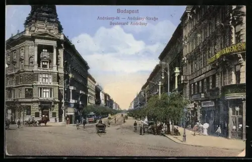 AK Budapest, Boulevard Andrássy