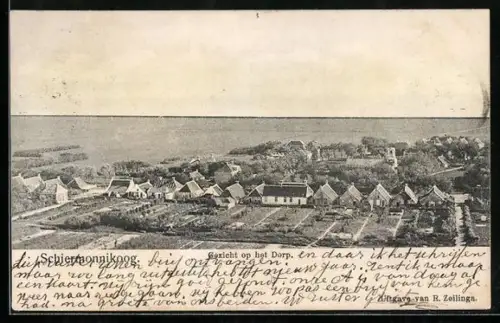 AK Schiermonnikoog, Gezicht op het Dorp