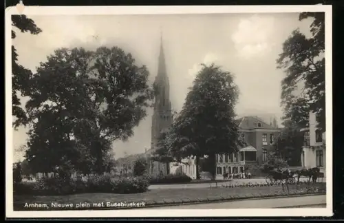 AK Arnhem, Nieuwe plein met Eusebiuskerk