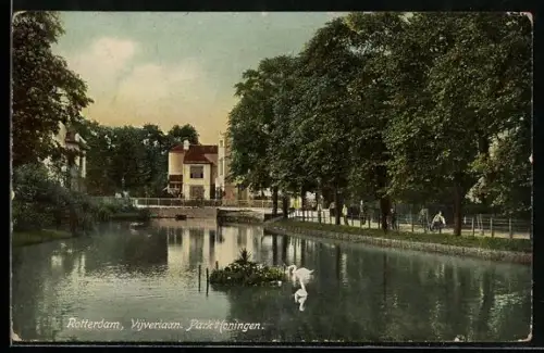 AK Rotterdam, Vijverlaan, Park Honingen