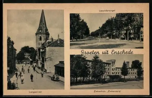 AK Enschede, Langestraat, Lesondersingel, Ziekenhuis Ziekenzorg