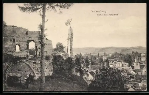 AK Valkenburg, Ruine met Panorama