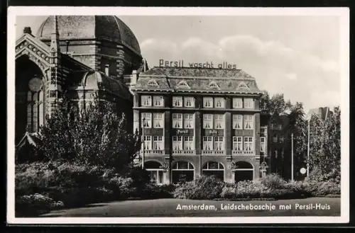 AK Amsterdam, Leidscheboschje met Persil Huis