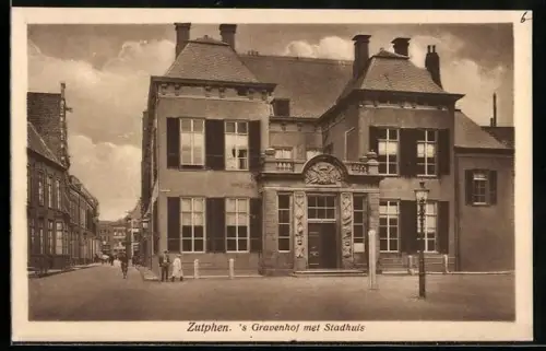 AK Zutphen, `s Gravenhof met Stadhuis