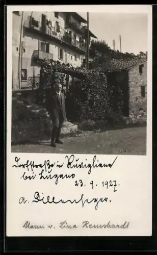 AK Lugano, Ruvigliana, Dorfstrasse