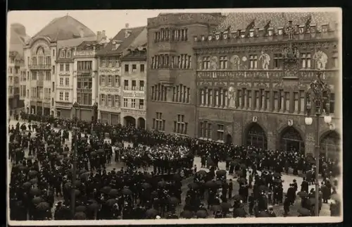 Foto-AK Basel, Festumzug am Ostersonntag 1915