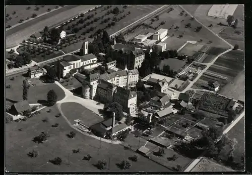AK Baldegg /LU, Fliegeraufnahme des Ortes mit Umgebung