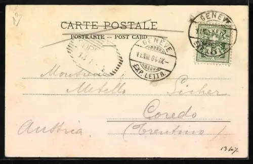 AK Genève, Quai du Léman et la Rade