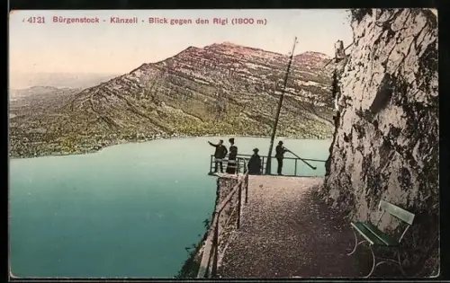 AK Bürgenstock, Känzeli mit Blick gegen den Rigi