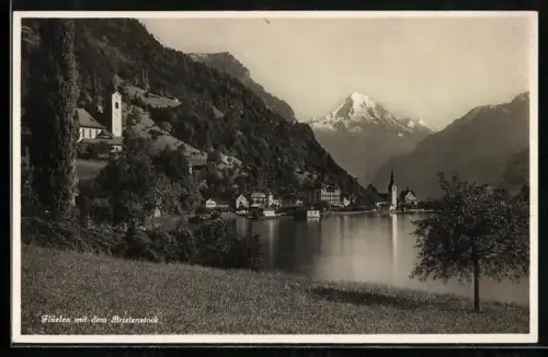 AK Flüelen, Teilansicht mit dem Bristenstock