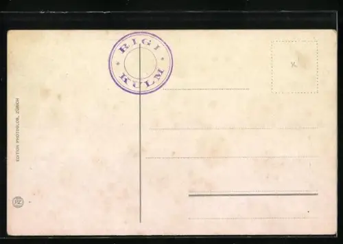 AK Rigi-Kulm, Gebäudeansicht mit Blick zum Lowerzersee