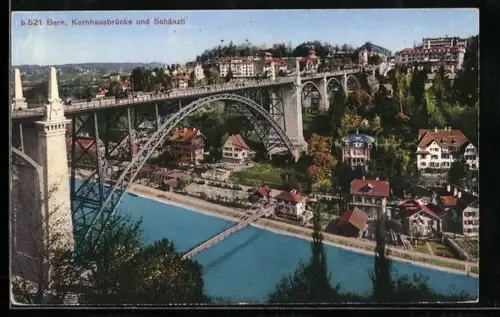 AK Bern, Kornhausbrücke und Schänzli
