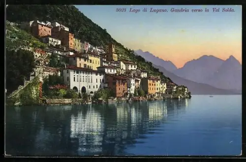 AK Gandria /Lago di Lugano, Visto verso la Val Solda