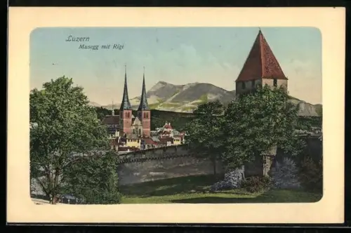 AK Luzern, Musegg mit Rigi