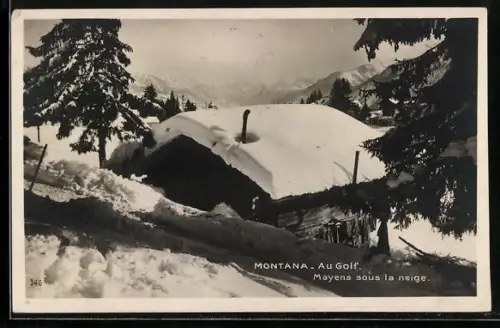 AK Montana, Au Golf, Mayens sous la neige