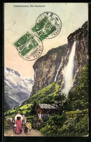 AK Lauterbrunnen, Staubbachfall
