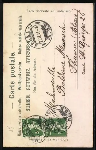 AK Basel, Inneres der Marienkirche