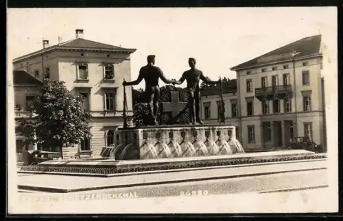 AK Aarau, Schützendenkmal und umliegende Gebäude
