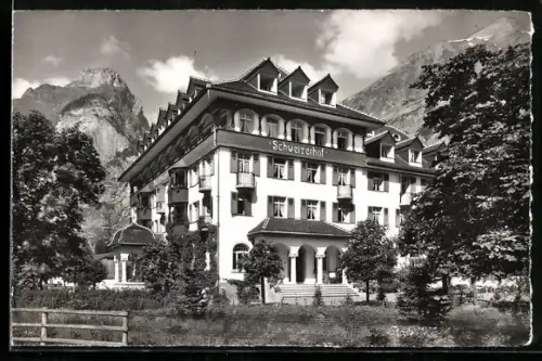 AK Kandersteg, Partie am Hotel Schweizerhof
