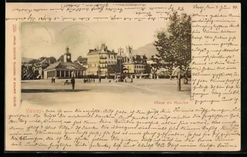 AK Vevey, Place du Marché