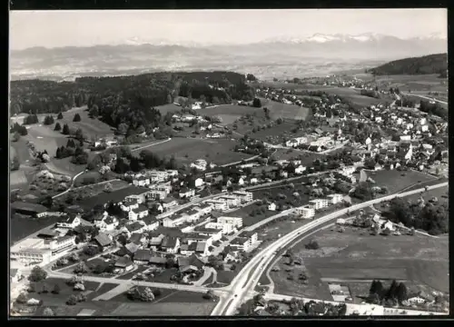 AK Waltikon-Zumikon /ZH, Gesamtansicht vom Flugzeug aus