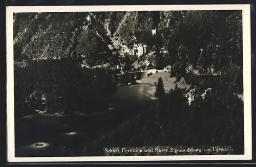 AK Fernstein am Fernpass, Schloss Fernstein und Ruine Sigmundsburg