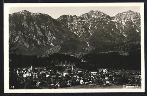 AK Goisern, Teilansicht mit Kirche