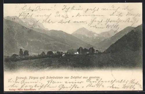 AK Selzthal, Blick auf Bosruck, Pürgas und Scheibelstein