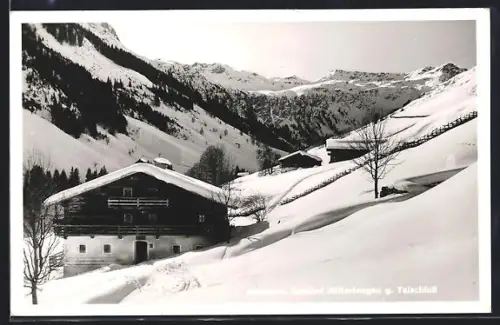 AK Saalbach, Gasthof Mitterlengau g. Talschluss