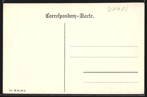 AK Wien, Teilansicht mit dem Raimunddenkmal